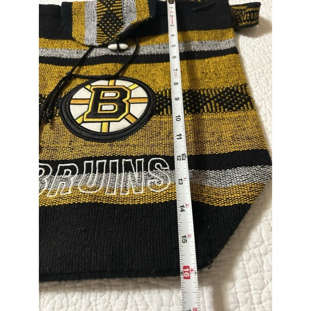 Boston Bruins Cinch Sack Backpack Black Yellow Size 16”x15.5”